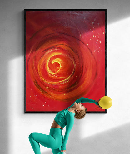 Artwork &quot;Red&quot; - Premium canvas print, limited to 10 pieces