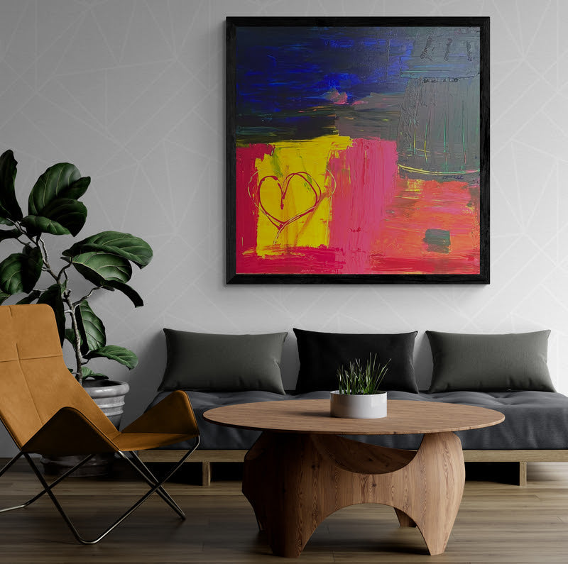 Artwork &quot;Love always wins&quot; - Premium canvas print, limited to 10 pieces