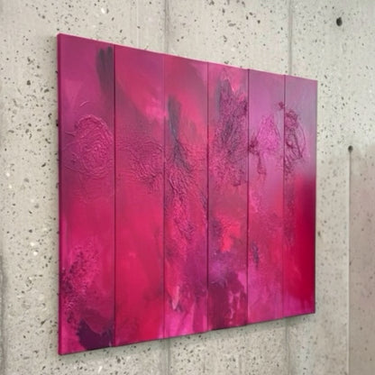 Original Kunstwerk: &quot;Glorie in Pink“ 126 x 110 cm