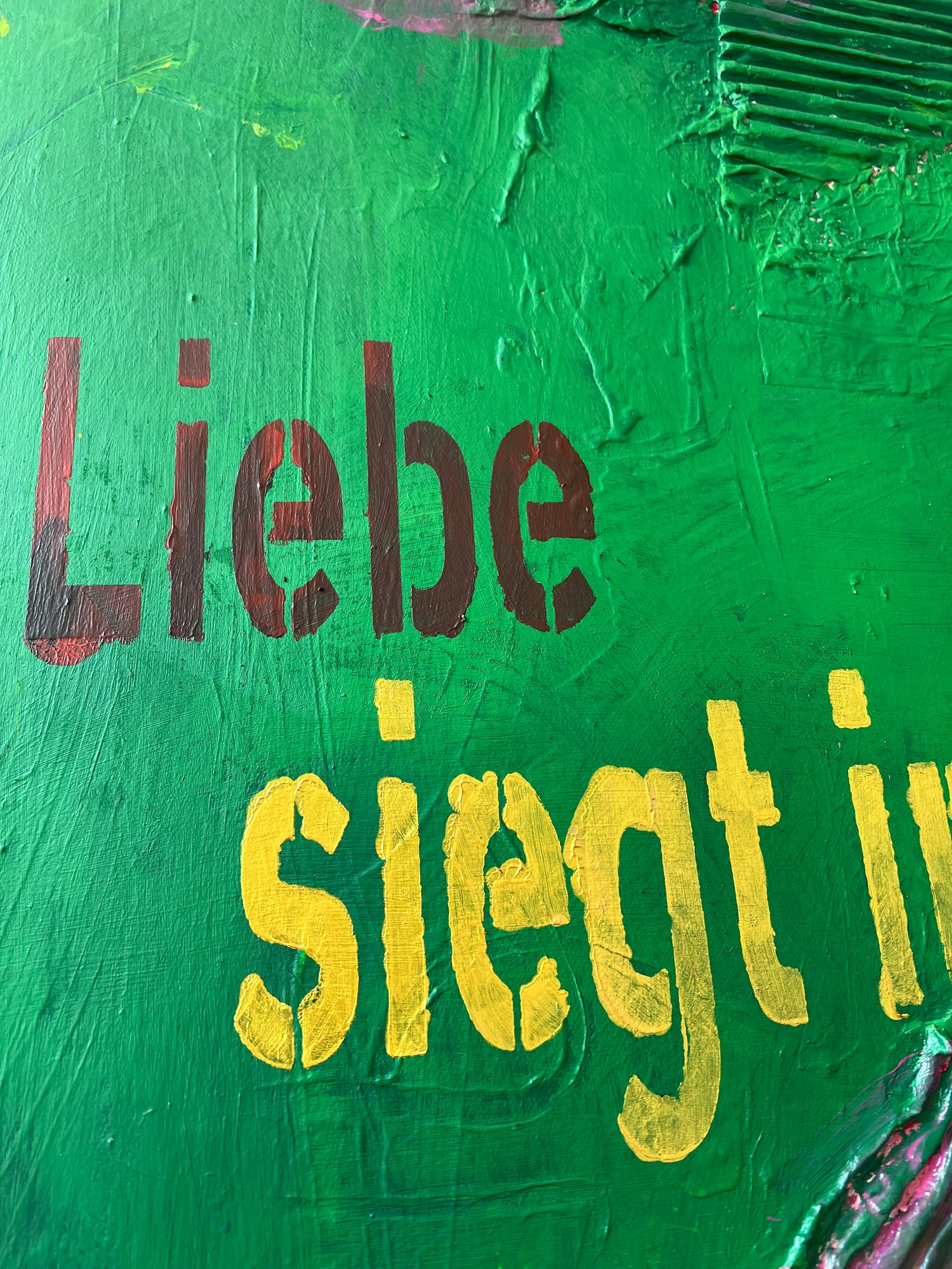 Original Kunstwerk &quot;Liebe siegt immer 5&quot;, 50 x 150 cm