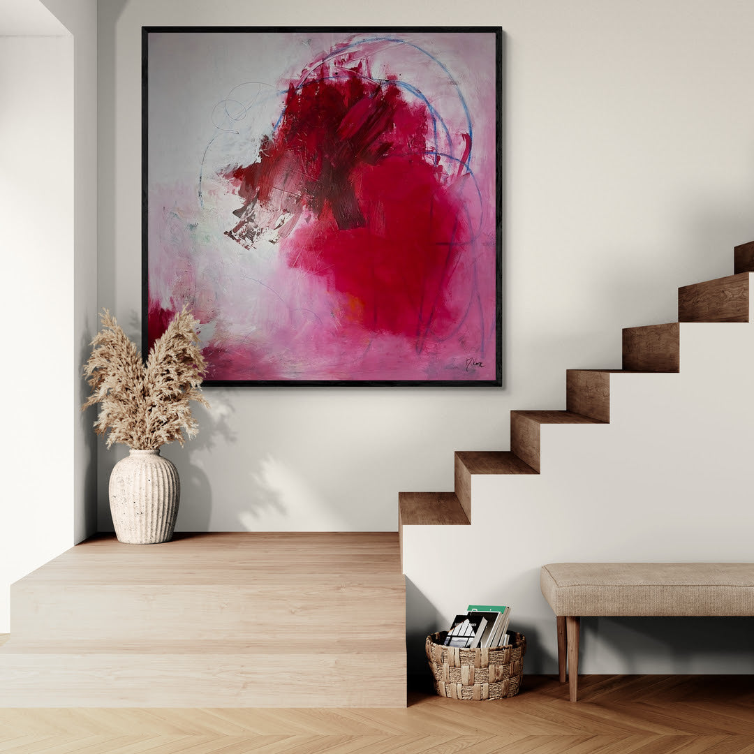 Original artwork &quot;Heart Energy&quot;, 100*100 cm