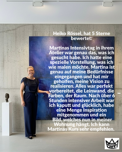 Privater Intensivtag in meinem Atelier am Bodensee (1-3 Tage möglich)