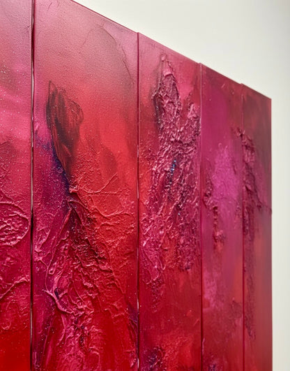 Original Kunstwerk: &quot;Glorie in Pink“ 126 x 110 cm