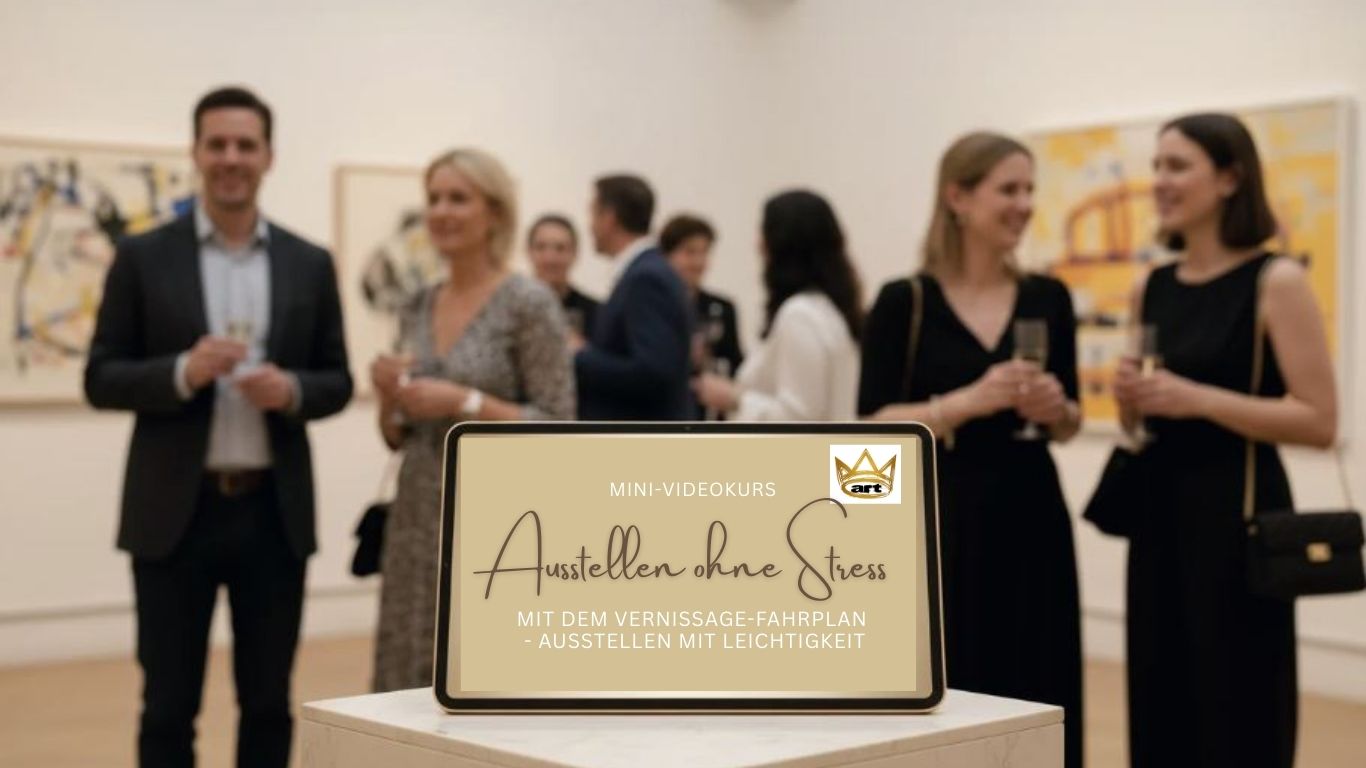 Mini Videokurs für Künstler, die eine Ausstellung und Vernissage planen - zeit und nerven sparen
