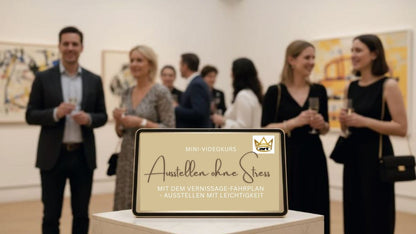 Mini Videokurs für Künstler, die eine Ausstellung und Vernissage planen - zeit und nerven sparen