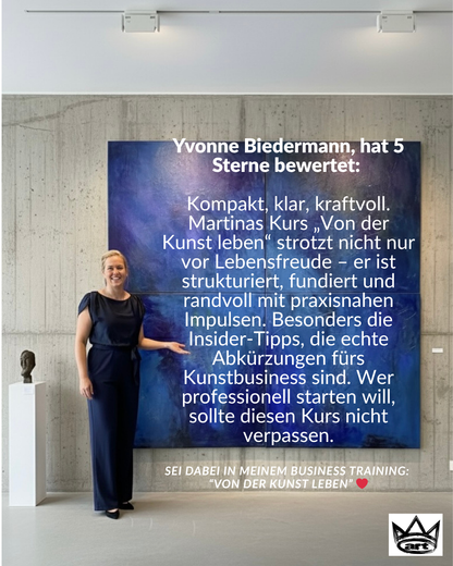 Von der Kunst leben: Business Training für Künstler, live am Bodensee oder als Videokurs