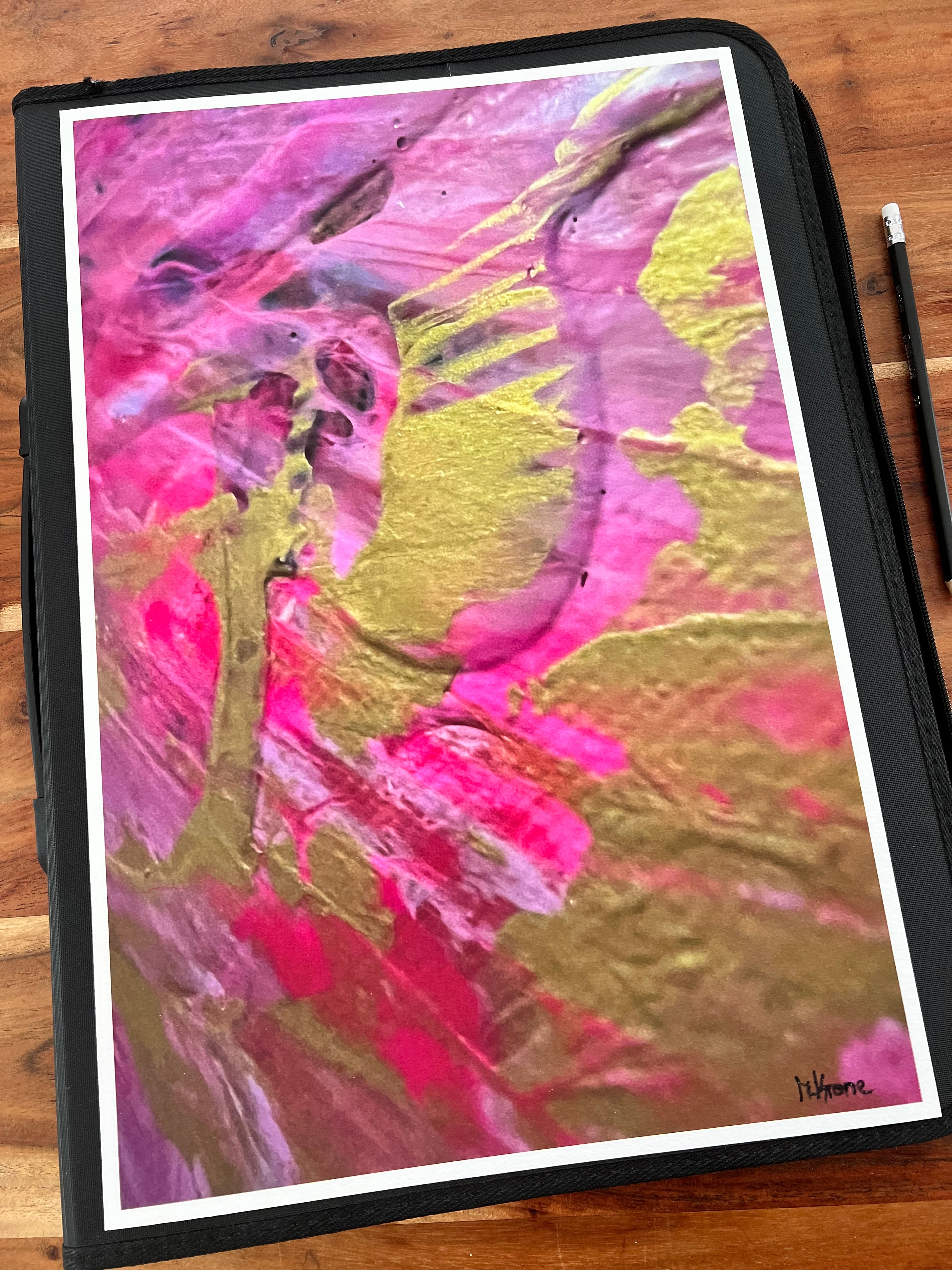 Kunstdruck, Ausschnitt aus „Reiche Ernte“ Unikat, 30 x 45 cm