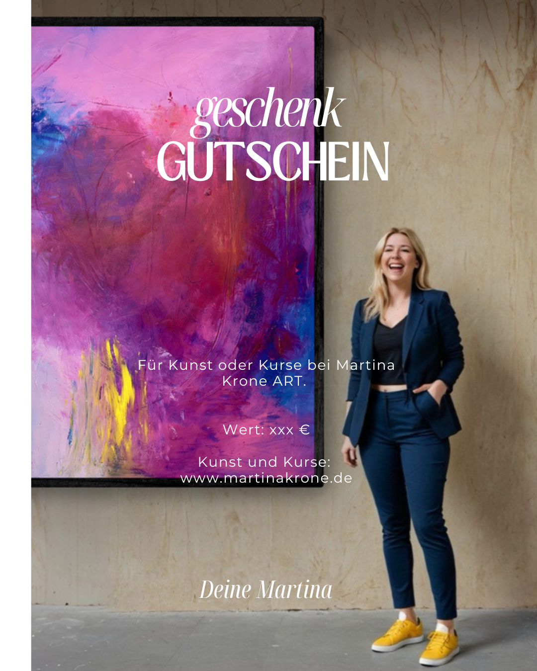 Gutschein für das gesamte Sortiment an Kunst und Kursen