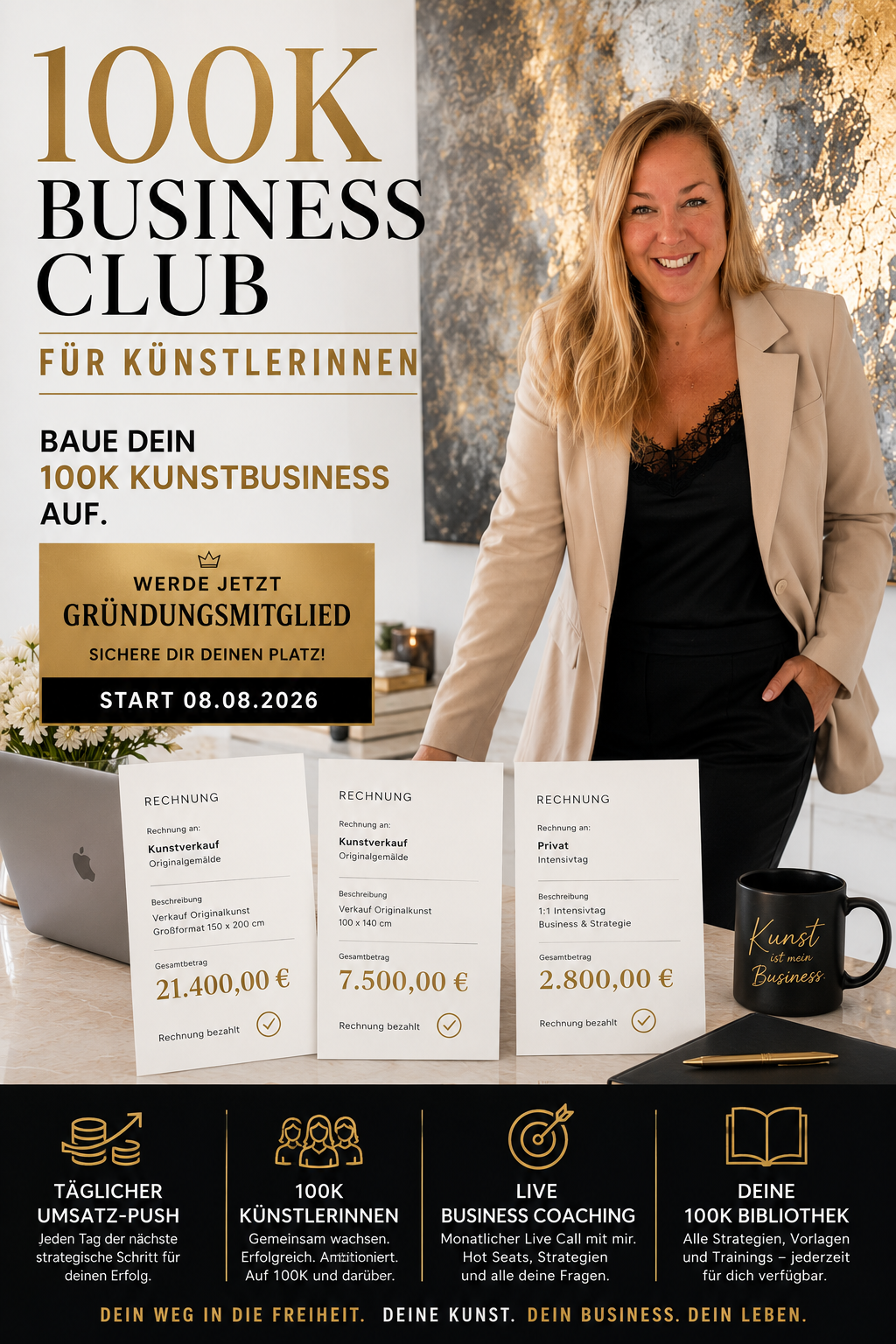 100K Business Club für Künstlerinnen