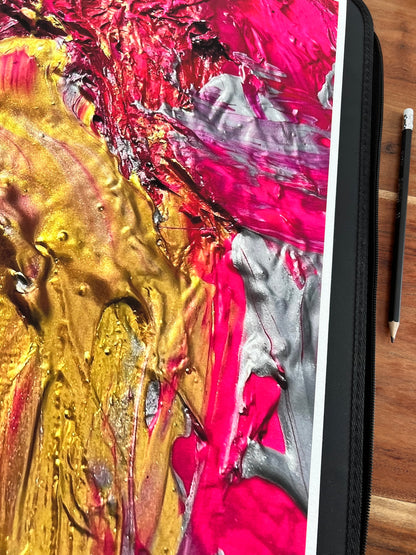 Kunstdruck, Ausschnitt aus „Seelen-Orgasmus 15“ Unikat, 30 x 45 cm