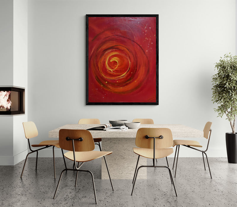 Artwork &quot;Red&quot; - Premium canvas print, limited to 10 pieces