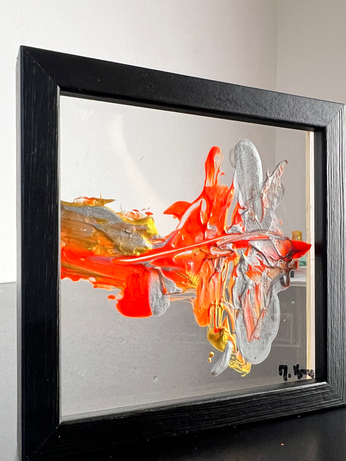 Original Kunstwerk: &quot;Transzendenz 1&quot;, 11*11 cm