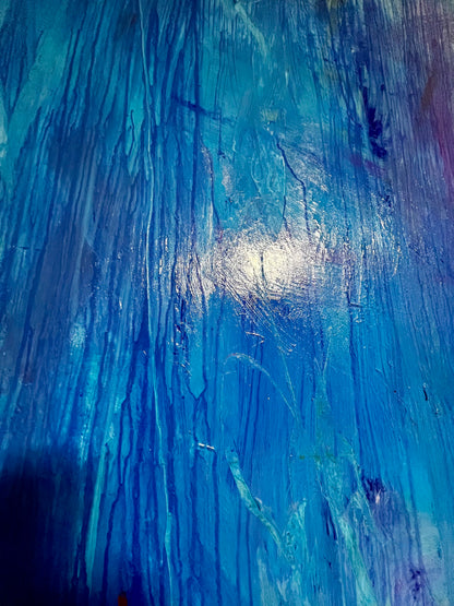 Original Kunstwerk: "Im Himmel und der Meerestiefe“ 125 x 185 cm