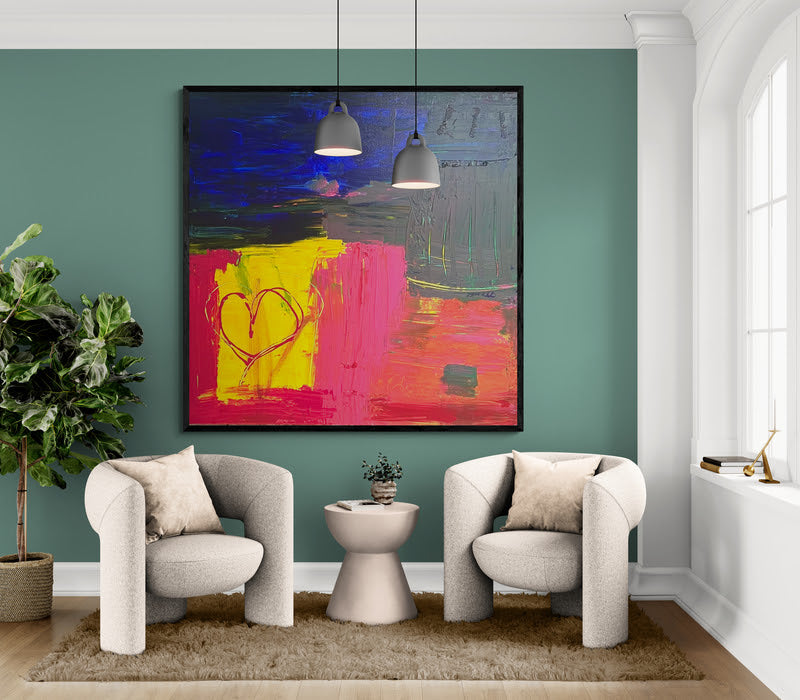 Artwork &quot;Love always wins&quot; - Premium canvas print, limited to 10 pieces