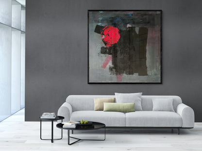 Artwork &quot;Black-Pink Beauty&quot; - Premium canvas print, limited to 10 pieces