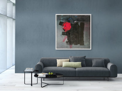 Artwork &quot;Black-Pink Beauty&quot; - Premium canvas print, limited to 10 pieces