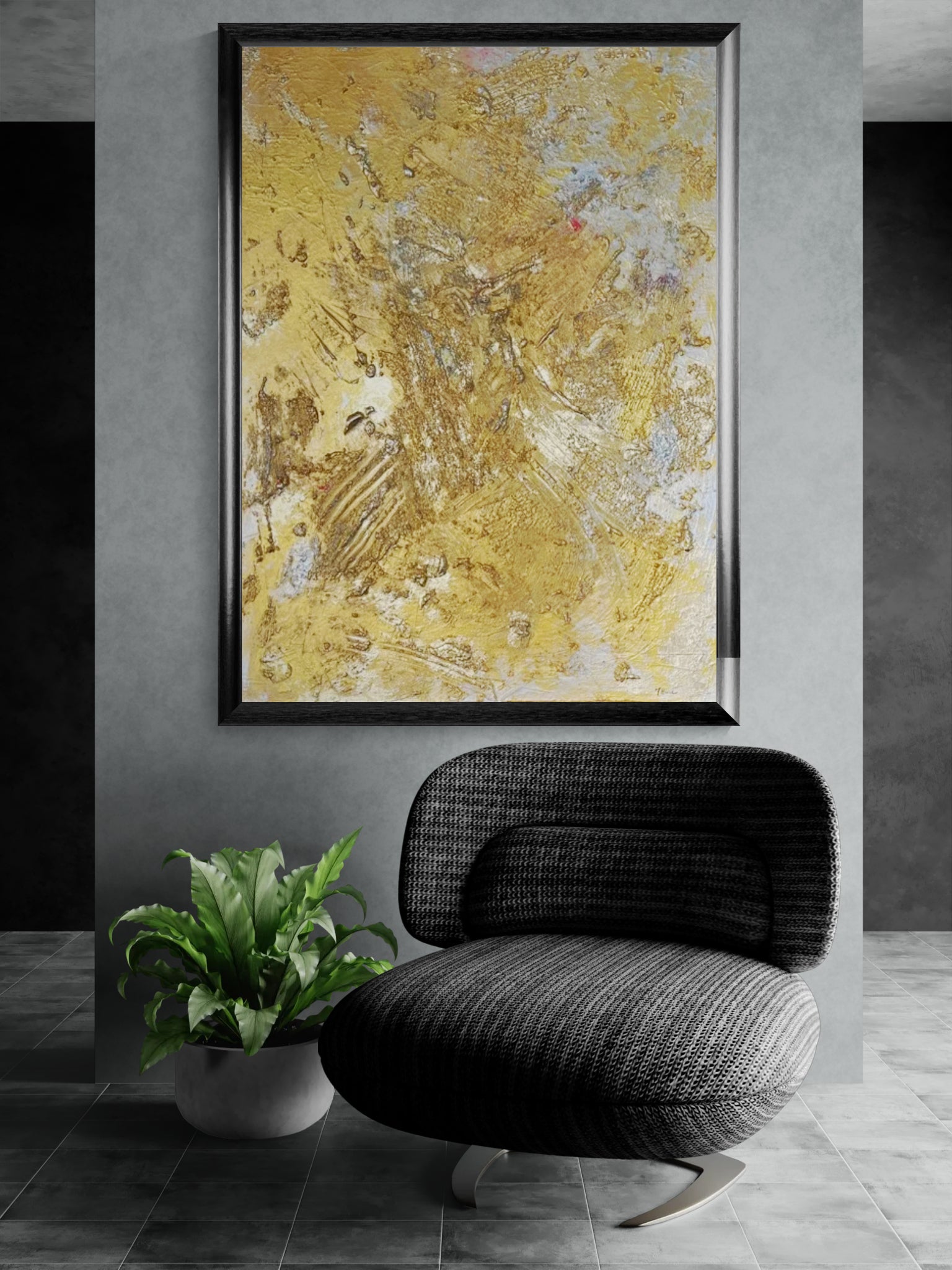 Original Kunstwerk: "Hundertfaches Glück", 90 x 120 cm