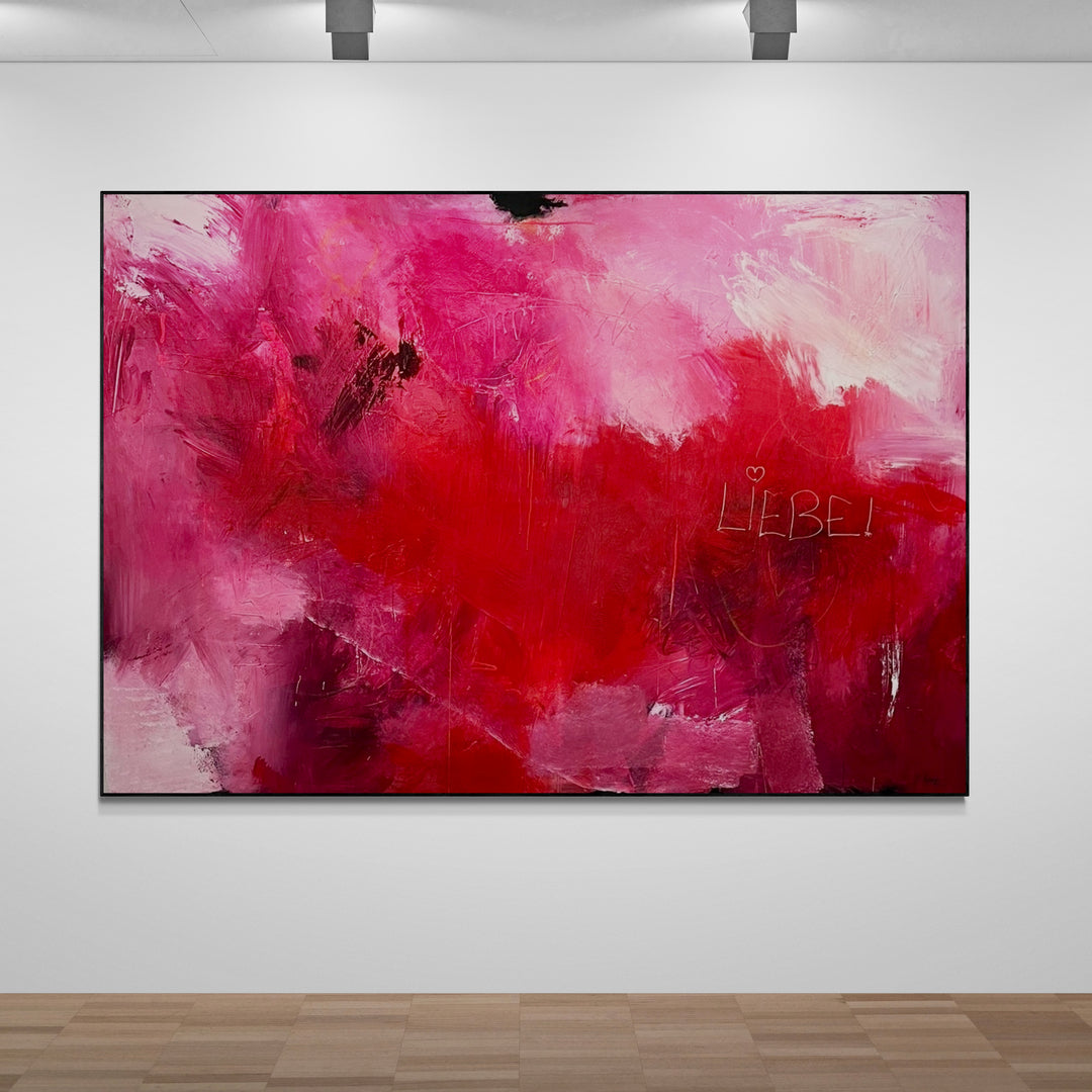 Kunstwerk &quot;Liebe siegt immer Nr. 3&quot; - Premium Leinwand-Druck in Wunschgrößen, limitiert auf 10 Stück