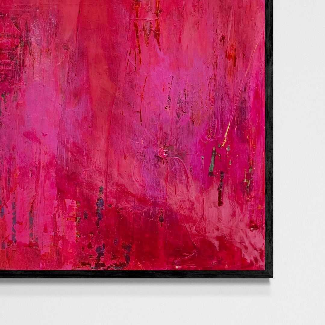 Kunstwerk &quot;Pure Freude Nr.  2“ - Premium Leinwand-Druck, limitiert auf 10 Stück