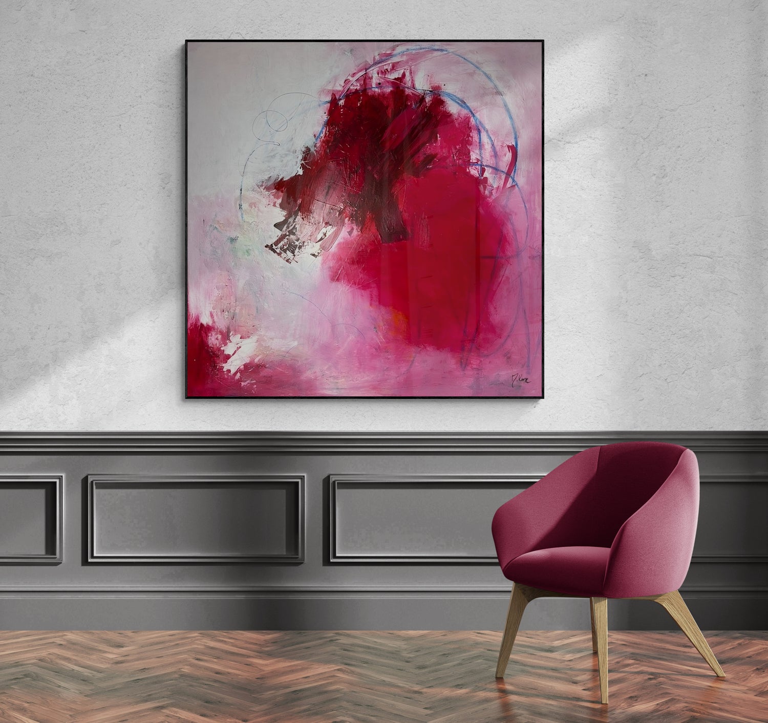 Artwork &quot;Heart Energy&quot; - Premium canvas print, limited to 10 pieces