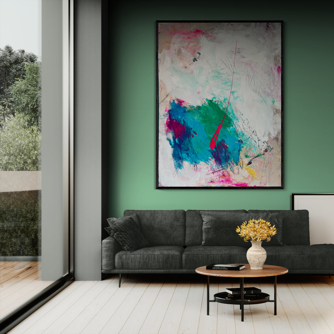 Kunstwerk &quot;Explodierende Freiheit“ - Premium Leinwand-Druck, limitiert auf 10 Stück