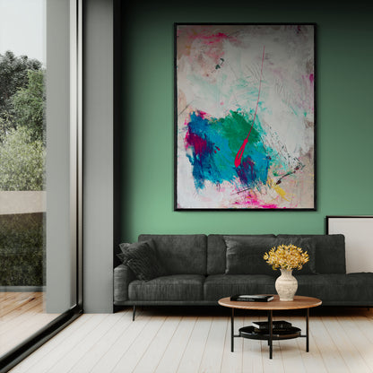 Kunstwerk &quot;Explodierende Freiheit“ - Premium Leinwand-Druck, limitiert auf 10 Stück