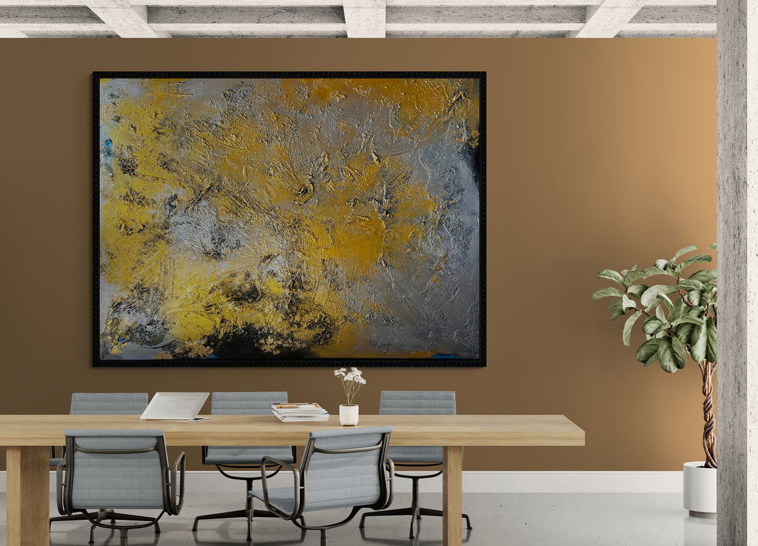 Original Kunstwerk: "Aus seinem Reichtum hat er uns alle Überschüttet“ 150 x 200 cm