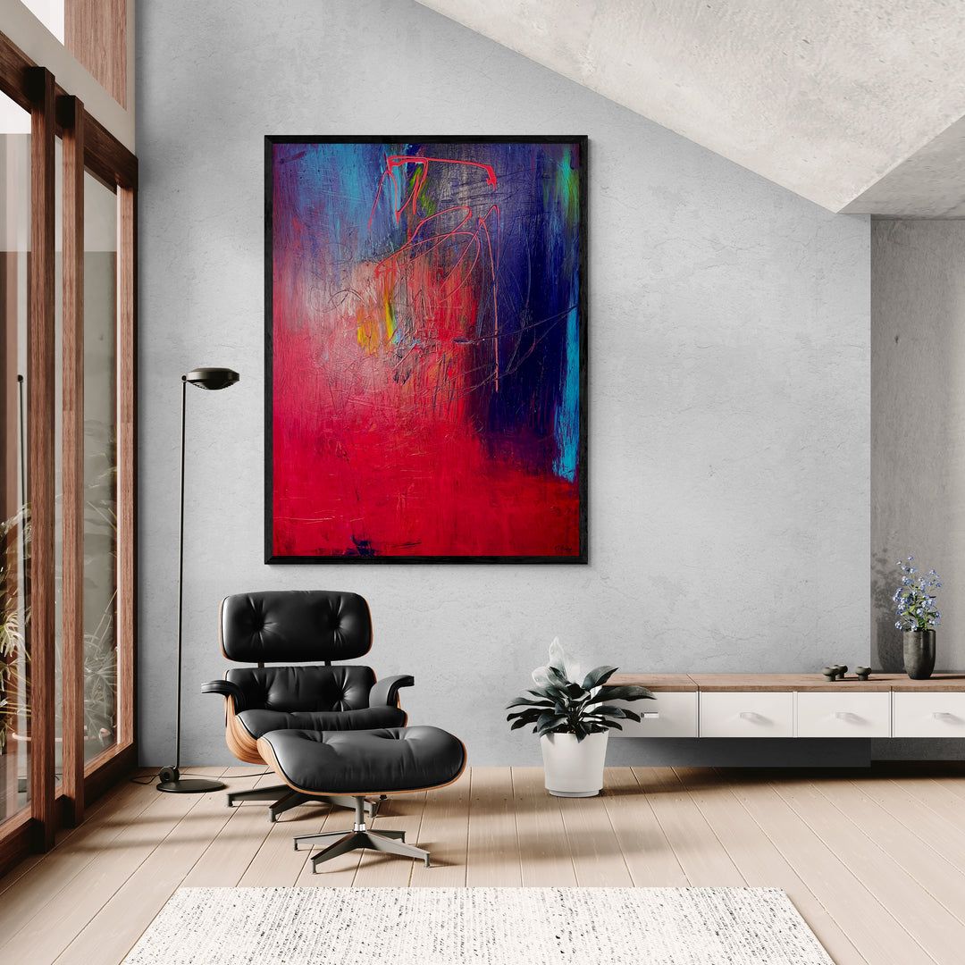 Original Kunstwerk: &quot;Seelen-Orgasmus 2&quot;, 90*120 cm